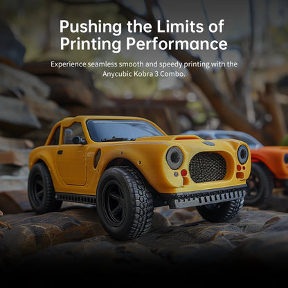 ANYCUBIC Kobra 3 Combo Multi-Color FDM 3D Printer With Max 600mm/s Printing Speed Build Size 250x250x260mm Print in 4 to 8 Color