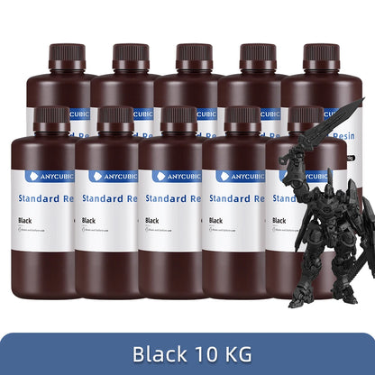 ANYCUBIC 1kg/10kg Liquid Photopolymer Resin 405nm UV Resin For LCD 3D Printer Printing Material For Photon Mono 4K etc.
