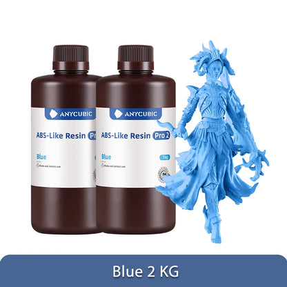 ANYCUBIC ABS Pro 2 Resin 405nm Photosensitive Polyresin High Precision with Minimal Shrinkage for LCD 3D Printer