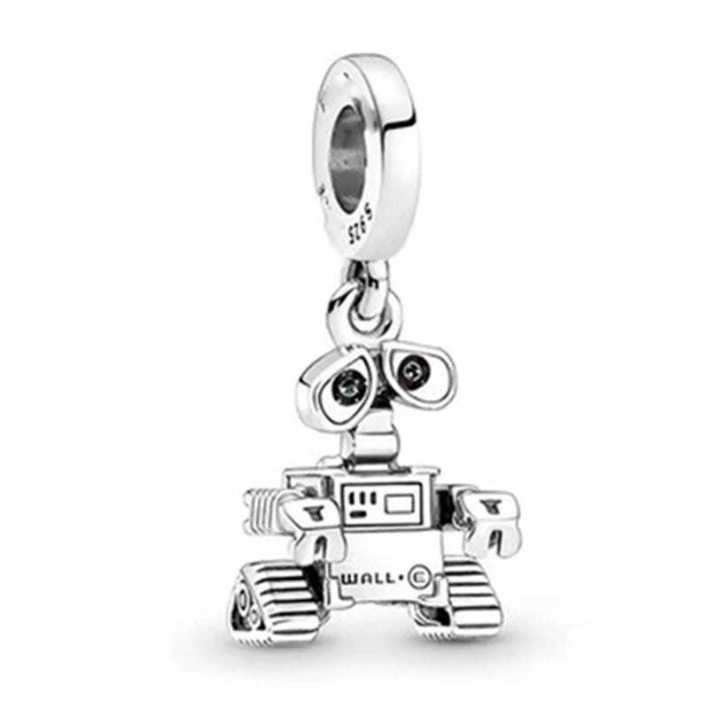 Nuevo colgante de plata de ley 925 con forma de cabeza de lobo y Dumbo para mujer, ideal para pulseras Pandora, collares y joyería fina DIY.