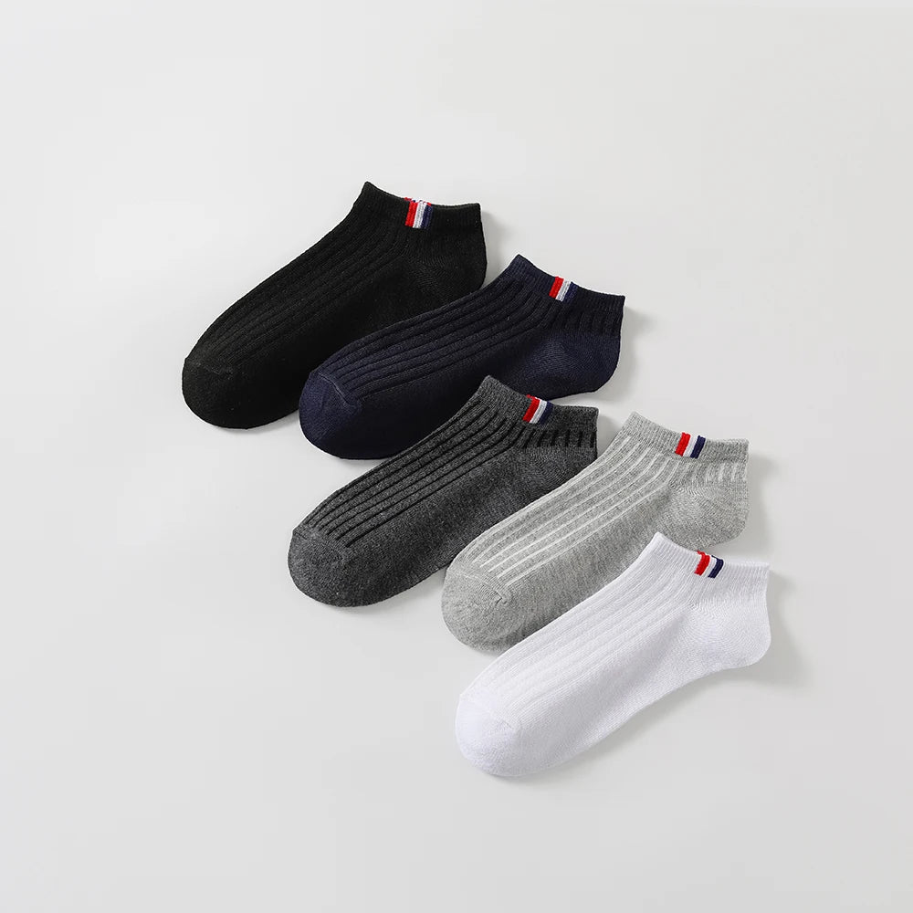 Calcetines náuticos para hombre, transpirables, absorbentes del sudor, de color sólido, de alta calidad, para negocios, 10/40 pares