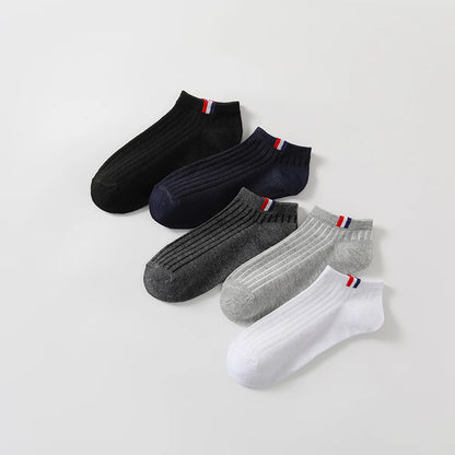 Calcetines náuticos para hombre, transpirables, absorbentes del sudor, de color sólido, de alta calidad, para negocios, 10/40 pares