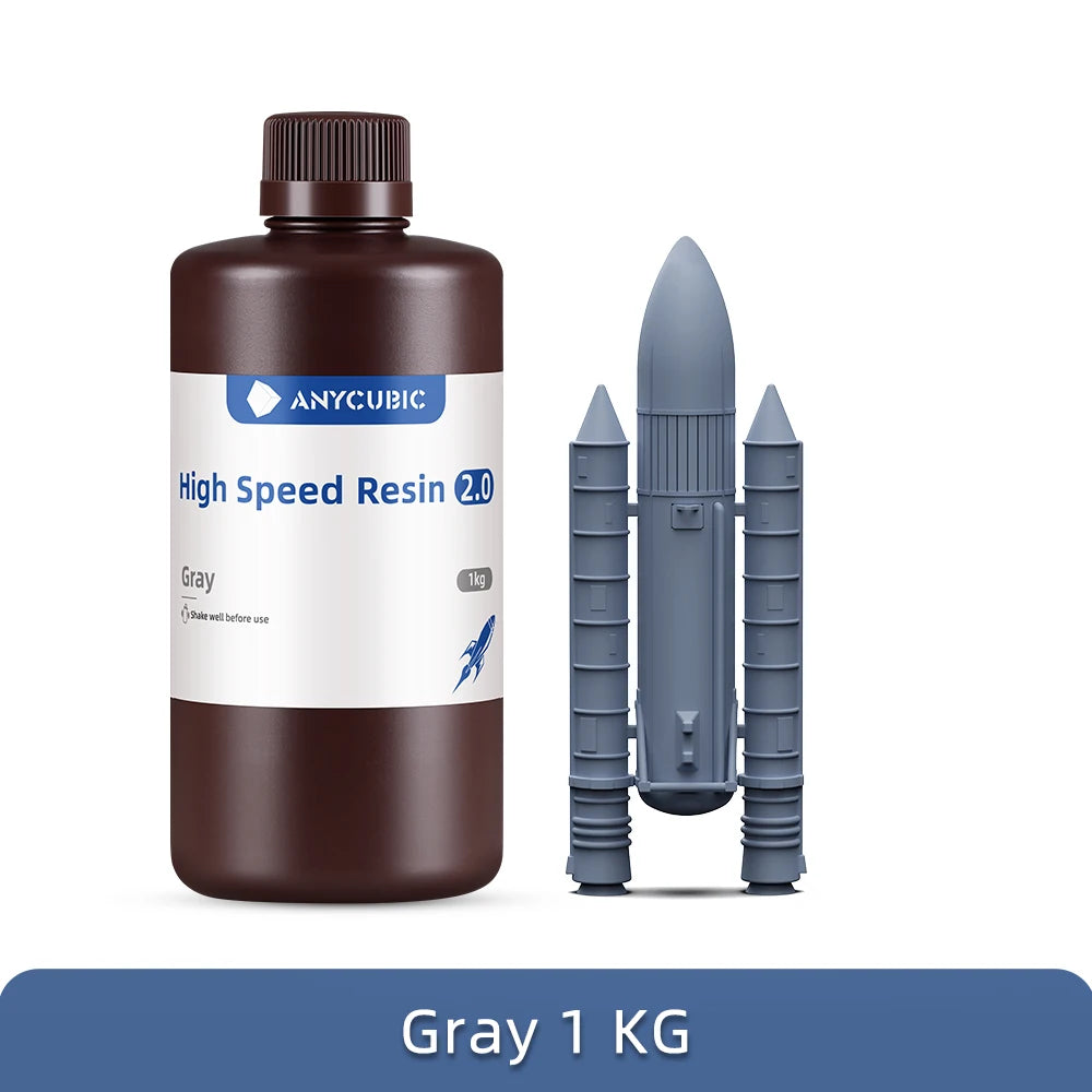 ANYCUBIC High Speed Resin 5X Faster Printing Speed Low Viscosity UV Resin for Photon Mono M5S LCD 3D Printer