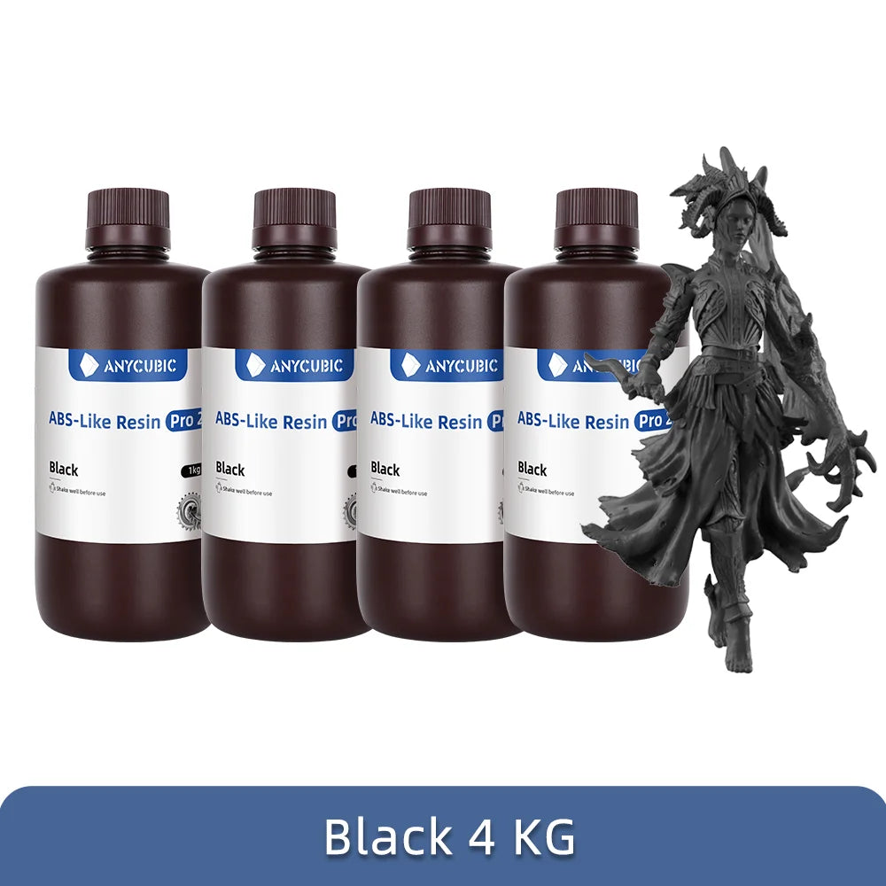 Newest 4pieces/lot Anycubic ABS Like+ 3d Resin High Precision UV 405nm For LCD SLA DLP Anycubic Photon Resin 3d Printer