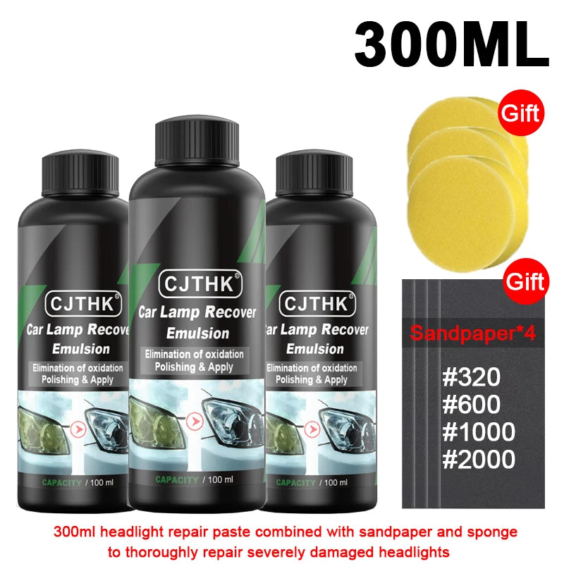Car Headlight Restoration Polishing Kits Headlamp Repair Kits Car Light Polisher Cleaning Paste Cars Paint Refurbish Agent