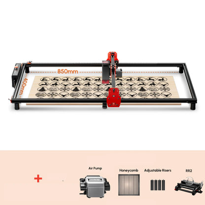 AlgoLaser DIY Kit Laser Master 2 Laser Engraver 10W Output Power Laser Cutter and Engraver Machine for Wood and Metal 40x40cm