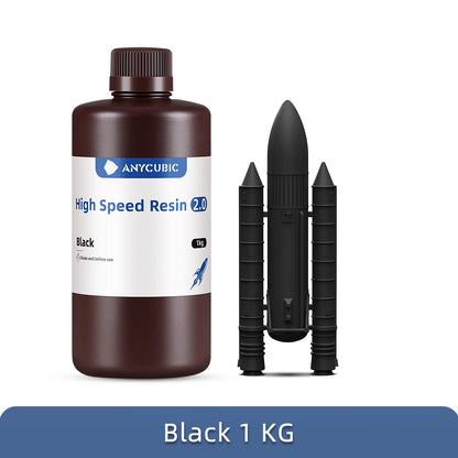 ANYCUBIC High Speed Resin 5X Faster Printing Speed Low Viscosity UV Resin for Photon Mono M5S LCD 3D Printer