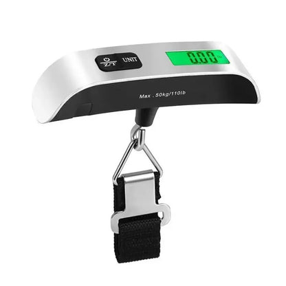 Tragbare Waage mit digitalem LCD-Display, elektronische Waage, Gewicht des Koffers, Reisewaage, Gepäckgewicht-Balance-Tool, 110 lb/50 kg
