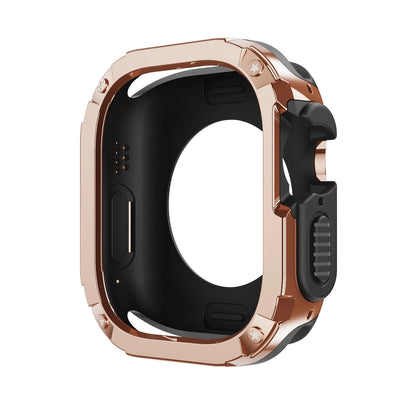 2 In 1 Case for Apple Watch 41mm 45mm 40mm 44mm 49mm TPU + PC Shockproof Protector Bumper for Iwatch Series Ultra 8 7 6 5 4 3 SE