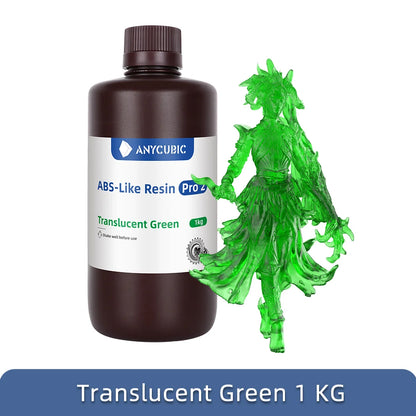 Newest Anycubic ABS-Like+ Resin Pro 2 Rapid UV Curing 405nm Standard Photopolymer Resin ABS 3D Resin High Precision for LCD