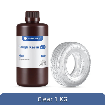 Newest UV Resin ANYCUBIC UV Tough Resin 2.0 Flexible 3D Printing Material For Photon Mono (X)LCD 3D Printer 365-405nm