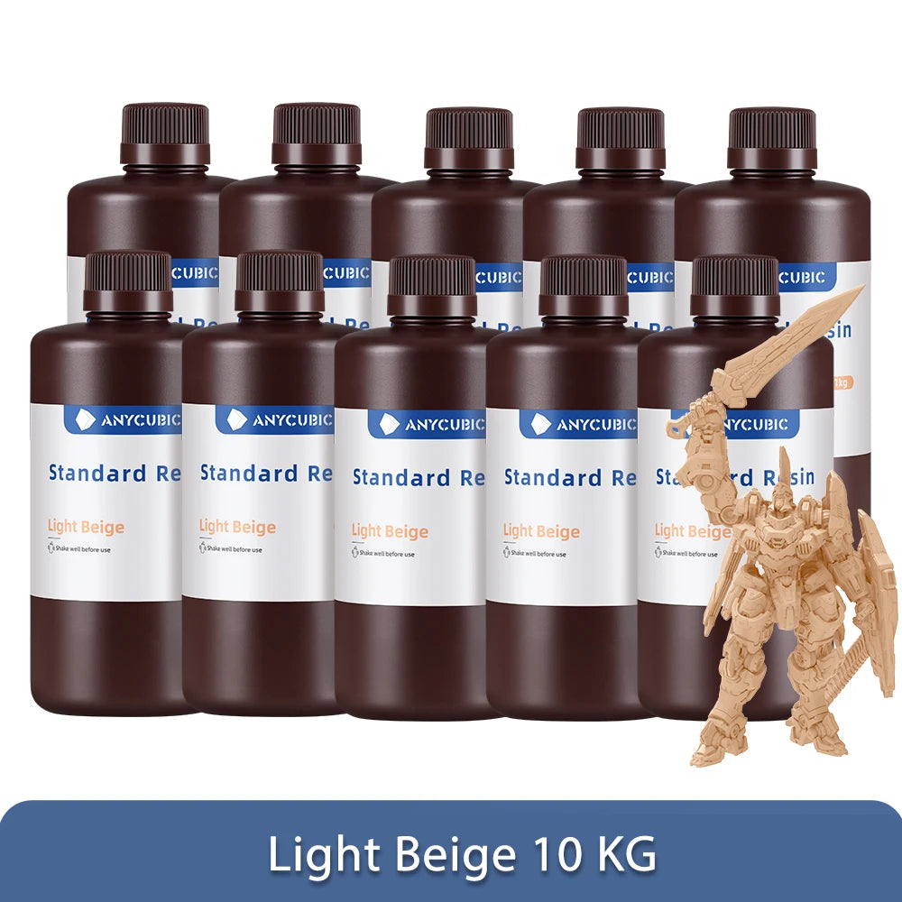 ANYCUBIC 1kg/10kg Liquid Photopolymer Resin 405nm UV Resin For LCD 3D Printer Printing Material For Photon Mono 4K etc.