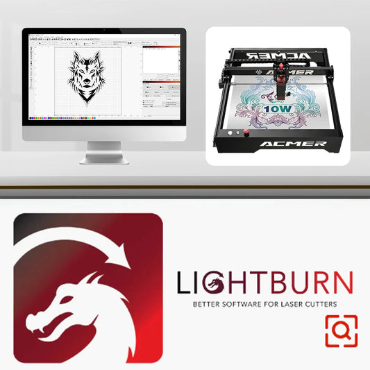 LightBurn Gcode License Key Control Software Of Laser Engraving Cutting Machine All Brands Of Engraving Machine Support Mac Wind