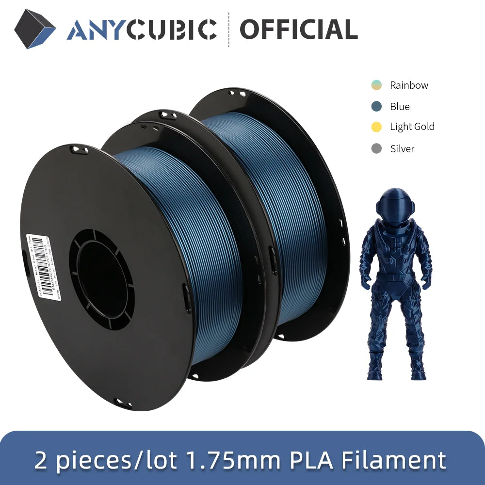 ANYCUBIC Silk PLA 3D Printer Filament 1.75mm 1kg/Roll PLA Filament 3D Printing Material For FDM 3D Printer