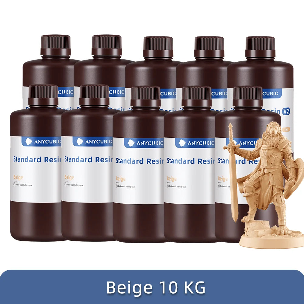 ANYCUBIC 5KG/10KG 405nm UV Standard Resin/ Standard Resin V2 For Photon 3D Printer Mono 2 Printing Material UV Sensitive Liquid