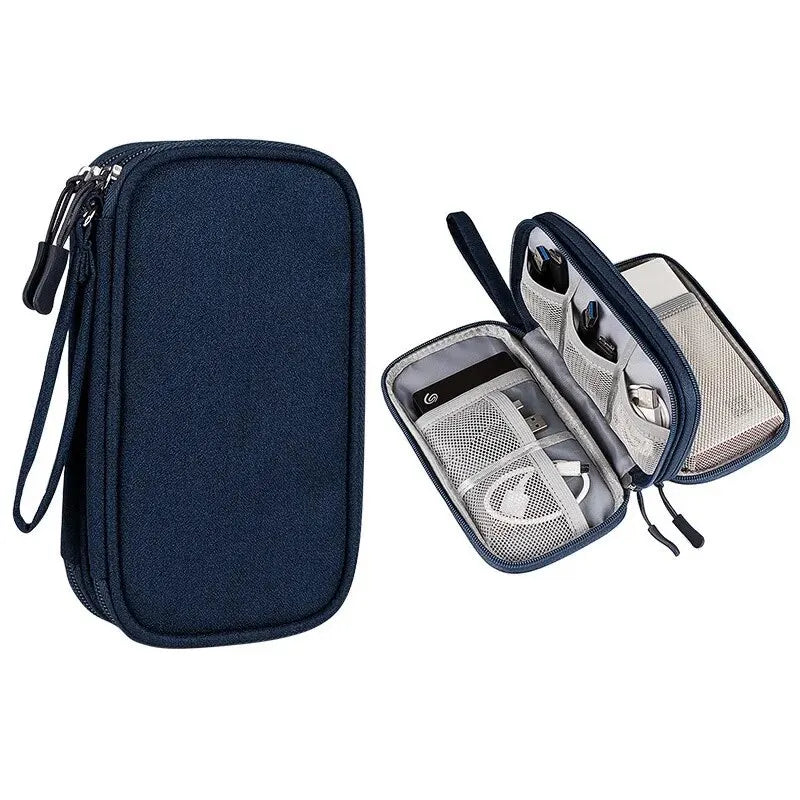 (1pc)Digital Accessory Storage Bag Power Supply Hard Drive Protective Case Power Bank U-disk Headphone Storage Bag