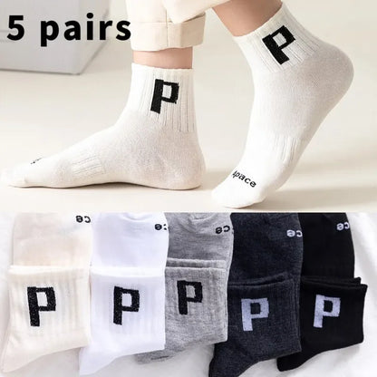 5 pares de calcetines deportivos para hombre, de primavera y otoño, absorbentes del sudor, cómodos, finos y transpirables, para baloncesto.