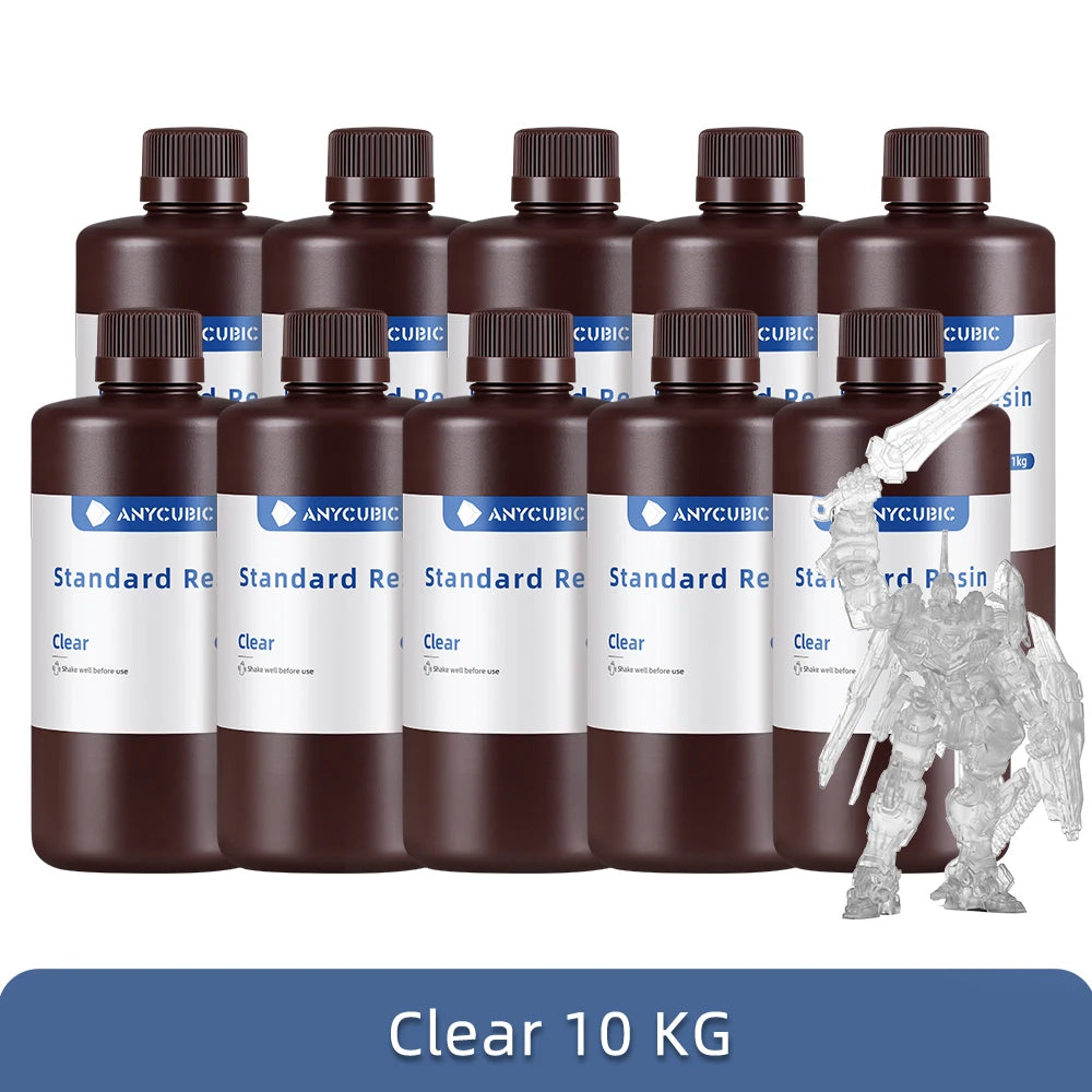 ANYCUBIC 5KG/10KG 405nm UV Standard Resin/ Standard Resin V2 For Photon 3D Printer Mono 2 Printing Material UV Sensitive Liquid