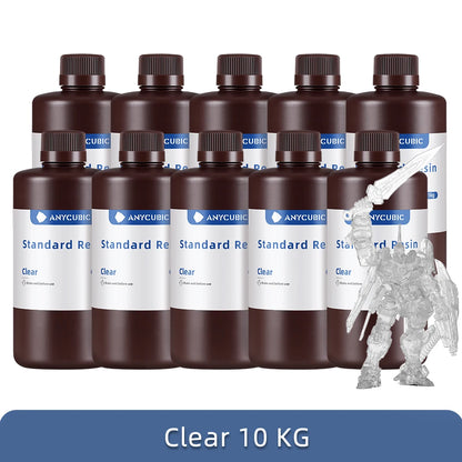 ANYCUBIC 5KG/10KG 405nm UV Standard Resin/ Standard Resin V2 For Photon 3D Printer Mono 2 Printing Material UV Sensitive Liquid
