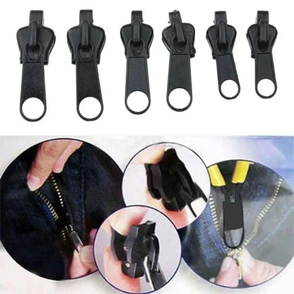 Kit de reparación de cremalleras universal de 3 tamaños, con dientes de repuesto para deslizadores de cremallera, para coser ropa, bolsos, cremalleras, accesorios y herramientas.