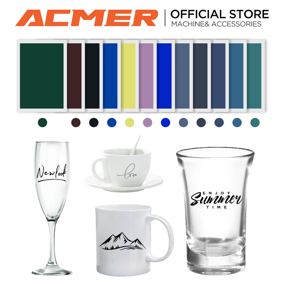 1PCS Laser Engraver Engraving Colored Marking Paper Ceramics Glass Crystal Stone Tiles Clear Acrylic For CO2 Fiber UV makings