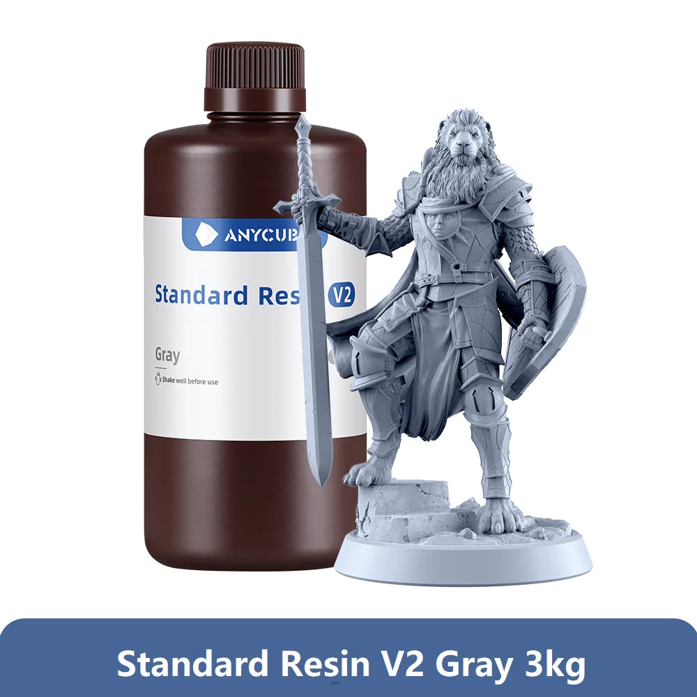 ANYCUBIC Water wash resin Tough Plant UV Resin For LCD 3D Printer 405nm Liquid Photopolymer Sensitive Resin 3D Printing Material