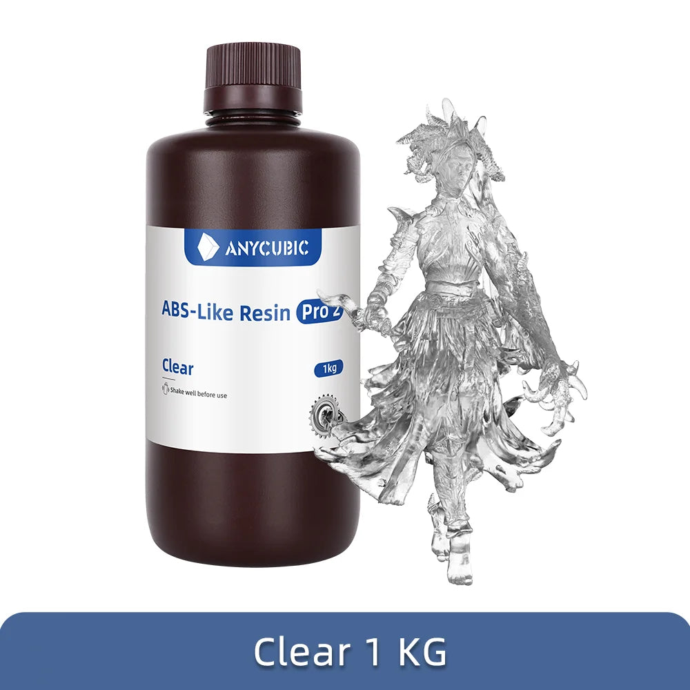 ANYCUBIC ABS Pro 2 Resin 405nm Photosensitive Polyresin High Precision with Minimal Shrinkage for LCD 3D Printer