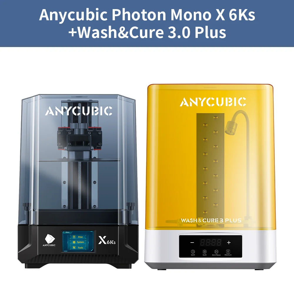 3D Printer ANYCUBIC Photon Mono X 6Ks LCD 9.1'' 6K Large Screen 3D Printing 4.76L Build Volume UV Resin SLA 3D Printers
