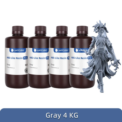 New 2 pieces/lot ANYCUBIC ABS Like+ UV Curing 405nm Standard Photopolymer Resin ABS 3D Resin High Precision for LCD