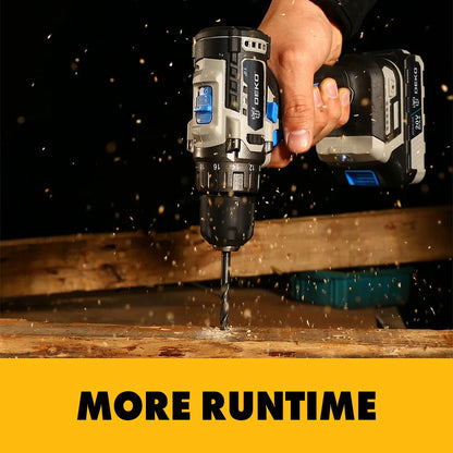 DEKO 20V Brushless Wrench Brushless Cordless Drill Mini Electric Screwdriver 350N.m Impact Wrench for Home DIY