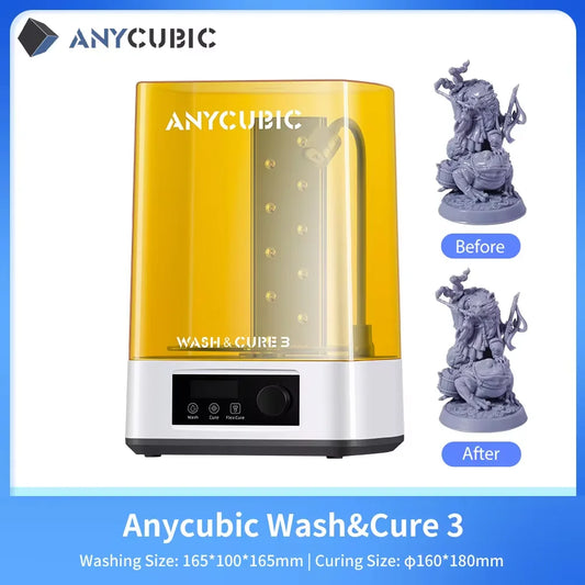 ANYCUBIC Wash & Cure 3 4 Liters Large Volume Washing Curing 2-in-1 Machine For SLA LCD DLP Resin 3d Printer For Photon Mono 2
