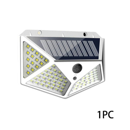 12er-Pack Solarleuchten für den Außenbereich, 100 LEDs, Wandleuchte mit Bewegungsmelder, Sicherheitsleuchten, 270° Beleuchtungswinkel, hell, für Hinterhof, Garten, Terrasse