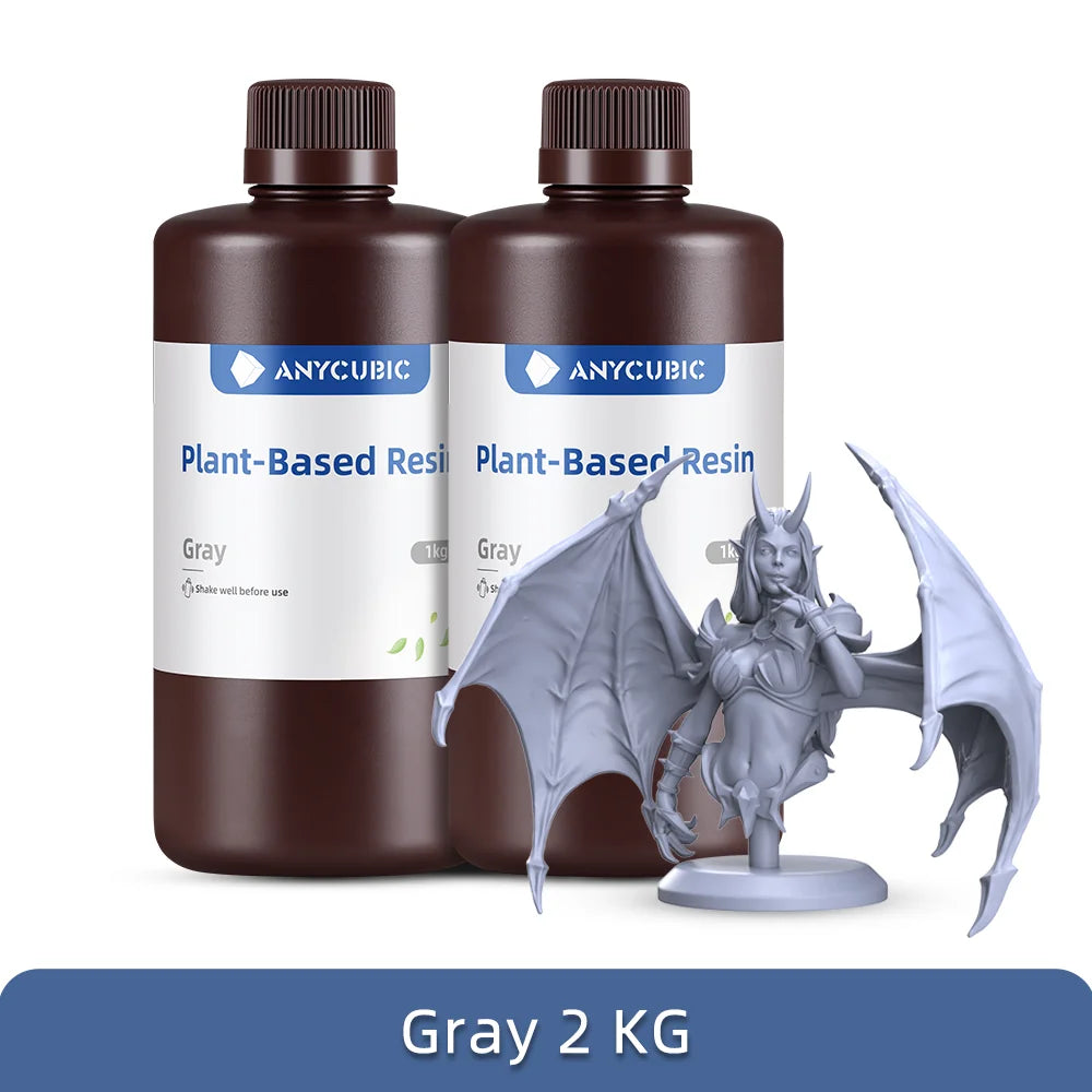 ANYCUBIC ECO UV Resin For LCD 3D Printer Low Odor Safety 405nm UV Plant-Based Resin High Precision Quick Curing