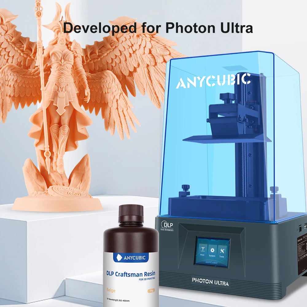 ANYCUBIC DLP Craftsman Resin DLP Exclusive Resins Long Shelf Life High Accuracy 3D Printing Material Developed For Photon Ultra