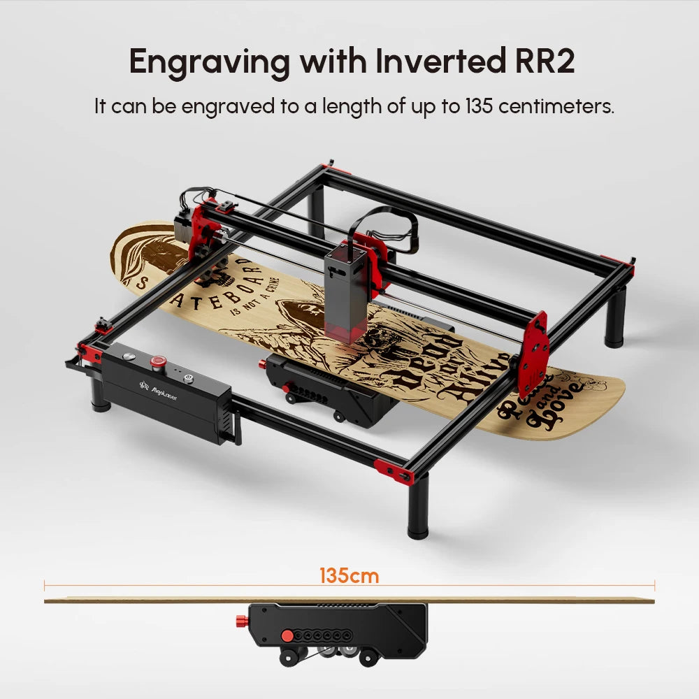 NEW AlgoLaser High Power Mini Laser Engraver 40x40CM Carving Area DIY Laser Engraver Metal Cutting CNC Laser with App Control