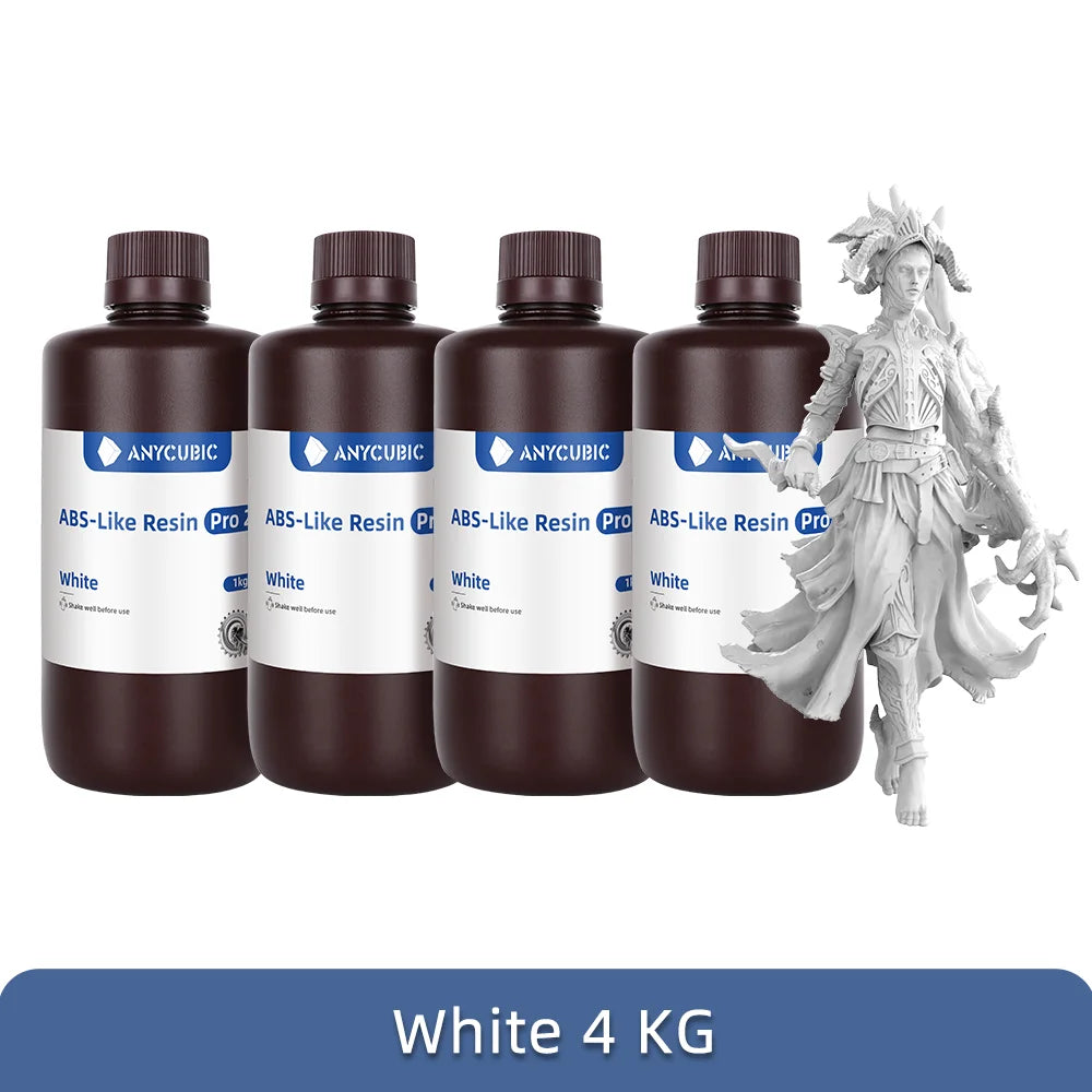 Newest 4pieces/lot Anycubic ABS Like+ 3d Resin High Precision UV 405nm For LCD SLA DLP Anycubic Photon Resin 3d Printer