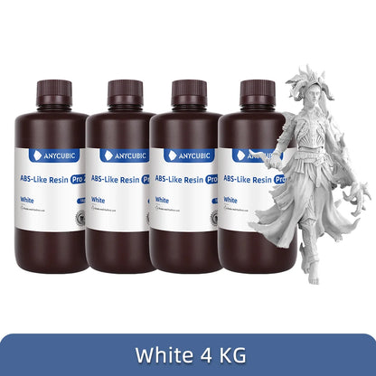 New 2 pieces/lot ANYCUBIC ABS Like+ UV Curing 405nm Standard Photopolymer Resin ABS 3D Resin High Precision for LCD