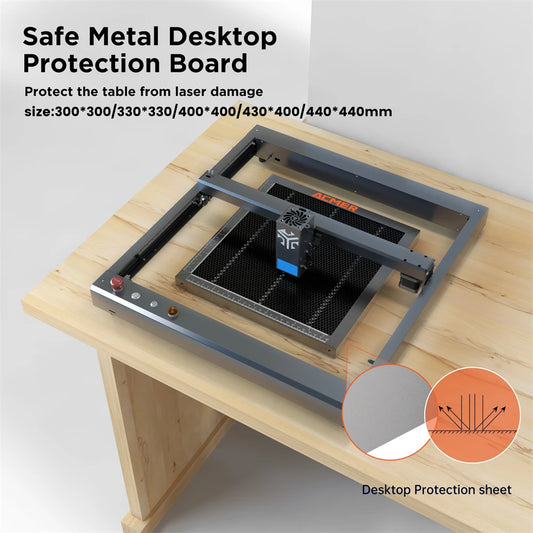 ACMER Laser Cutting Honeycomb Working Table for P1 10 P2 33W CO2 or diodeCNC Laser Engraver Cutting Machine 400x400/440x440mm