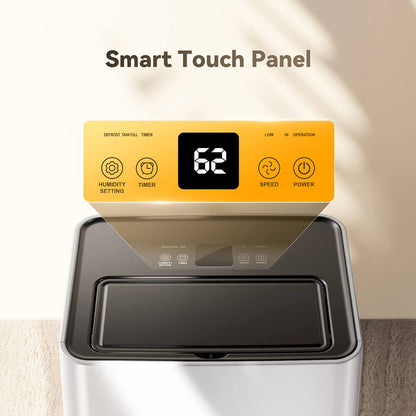 Solayce PD16R-02EE Dehumidifier 16L/24h, 3.2L Large Water Tank, Digital Humidity Display, Coverage Area 50㎡(538 sq. ft), 24H Timer, Ideal for Laundry Drying, Bedroom, Basement, Garage &amp; Kitchen