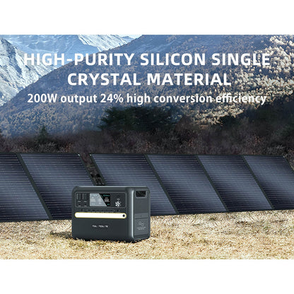 TALLPOWER TP200 200W Portable Foldable Solar Panel, Portable Solar Charger, 24% Energy Conversion Efficiency