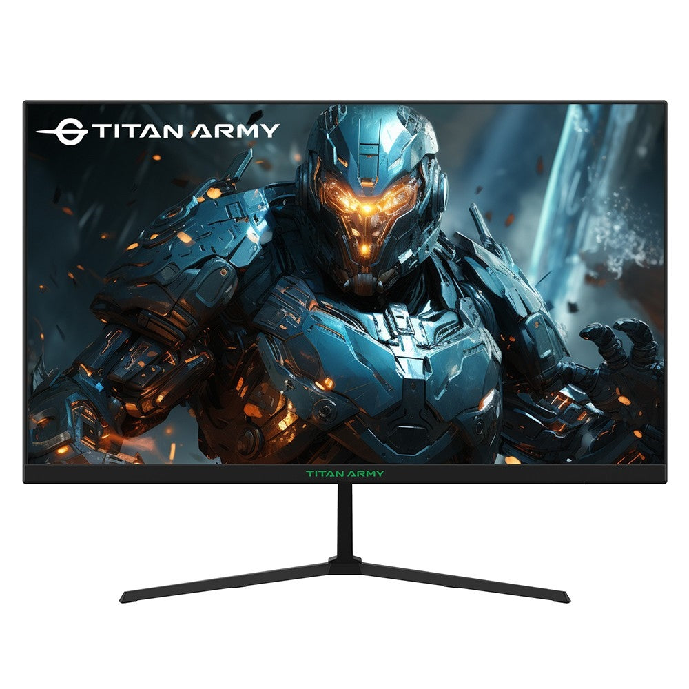TITAN ARMY P24H2P Gaming Monitor, 24-Inch IPS Panel, 100Hz Refresh, 1920x1080 FHD Resolution, 99% sRGB, Adaptive Sync, Intelligent DCR Optimization, Low-blue Light, 1*HDMI1.4 1*VGA 1*Audio, Tilt Adjustment VESA Mount