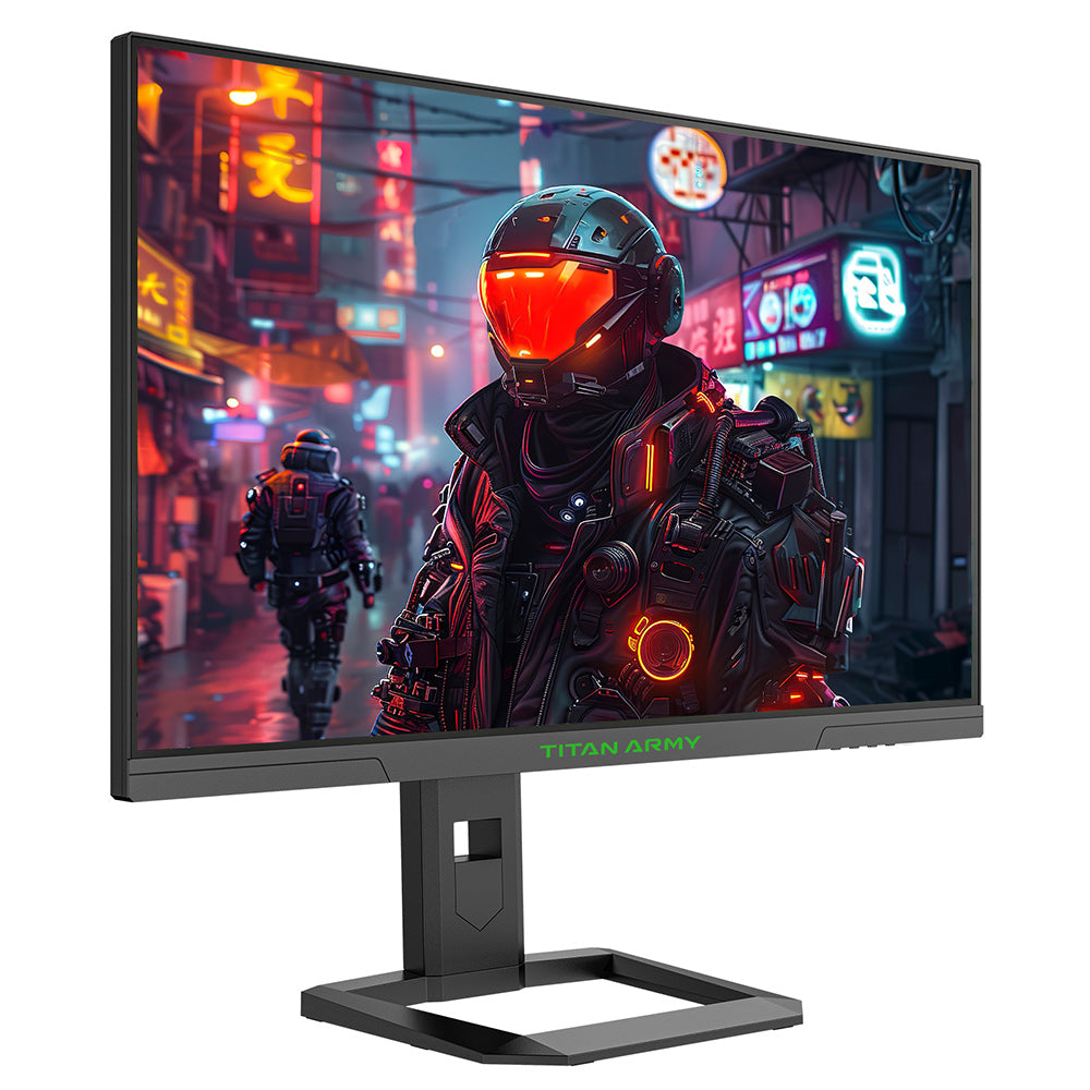 TITAN ARMY P2710S Gaming Monitor, 27-inch 2560*1440 16:9 Fast IPS LCD Screen, 240Hz Refresh Rate, 1ms GTG, HDR 400, Adaptive-Sync, Dynamic OD, Game Mode &amp; 10 scenario Modes, PBP &amp; PIP Split-screen Mode, Rotating Stand, Wall Mounting