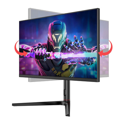 TITAN ARMY P27A2R 27-Inch Gaming Monitor, Fast IPS 180Hz Adaptive Sync, 2560*1440 QHD, 1ms GTG, 95% DCI-P3, Support FPS/RTS Gaming Mode, Low Blue, 2*HDMI 2.0 2*DP 1.4 1*Audio, Adjustable Height VESA Mount