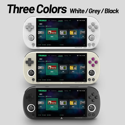 TRIMUI Smart Pro Game Console with 256GB TF Card, 13729 Games, 4.96in 720P IPS Screen, Linux OS, 1GB RAM/8GB Storage, 5 Hours Playtime - Black