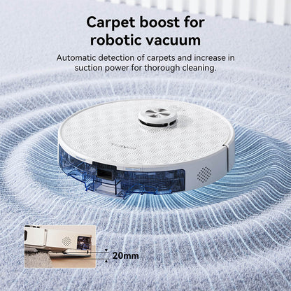 Tesvor S8 Pro 2 in 1 Robot Vacuum Cleaner with Wiping Function, 6000Pa Suction, LiDAR Navigation, 240min Running Time, APP/Alexa Control