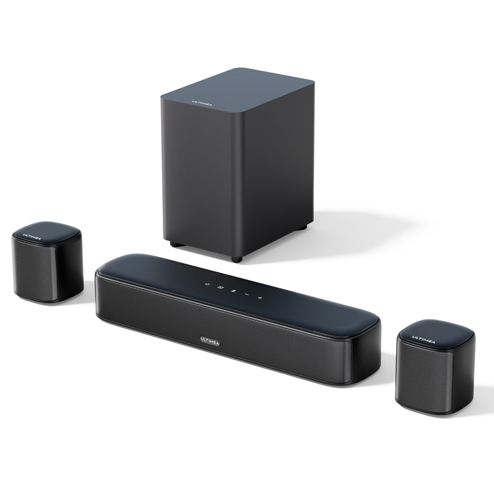 Ultimea Aura A30 5.1 Soundbar Subwoofer Speaker Kit, 5.1 Channel, App Control, 10 Bands Equalizer Settings, 121 Preset EQ Matrices