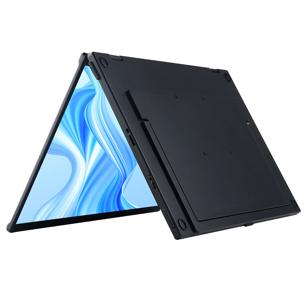 UPERFECT Delta 15.6-inch Dual Screen Portable Folding Monitor, 1920*1080 FHD IPS Screen, 60Hz Refresh Rate, 1000:1 Contrast Ratio, 360° Folding, Built-in Speaker, Built-in Stand &amp; VESA Mountable,  2*Full-Featured Type-C, 2* mini HDMI - EU Plug