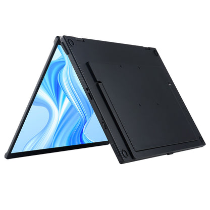 UPERFECT Delta 15.6-inch Dual Screen Portable Folding Monitor, 1920*1080 FHD IPS Screen, 60Hz Refresh Rate, 1000:1 Contrast Ratio, 360° Folding, Built-in Speaker, Built-in Stand &amp; VESA Mountable,  2*Full-Featured Type-C, 2* mini HDMI - EU Plug