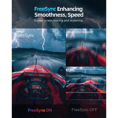 UPERFECT K118 18'' Portable Gaming Monitor, 144Hz Refresh Rate, 2560x1600 IPS Screen, 1000:1 Contrast Ratio, FreeSync, HDR, 100% DCI-P3, Built-in Speaker, 9ms Response Time, Low Blue Light, VESA Mountable, 1*Mini HDMI,1*Type-C, 1*Audio Jack - EU Plug