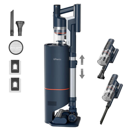 Ultenic FS1 Cordless Vacuum Cleaner with Auto-Empty Station, 30KPa Suction, 450W Motor, 4 Speed Modes, 5-Layer Filtration, Up to 60 Mins Runtime, Removable Battery, Touchscreen
